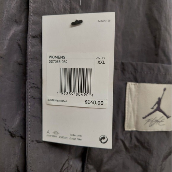 Nike Jordan Essentials Women's Flight Suit Jumpsuit DD7063-082 Size XXL NWT - Picture 3 of 6